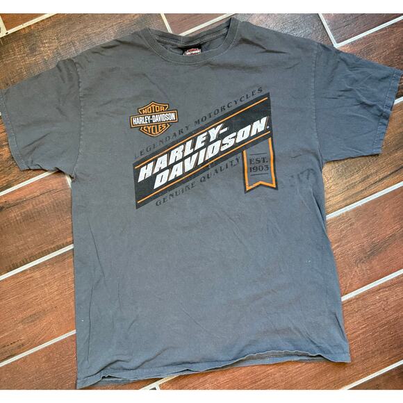Harley Davidson Y2K Tee Duke City, Large - Picture 1 of 4